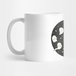 Cute Ghosts in the night sky Mug